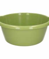 Groene afwasbak afwasteil rond 10 liter 38 cm